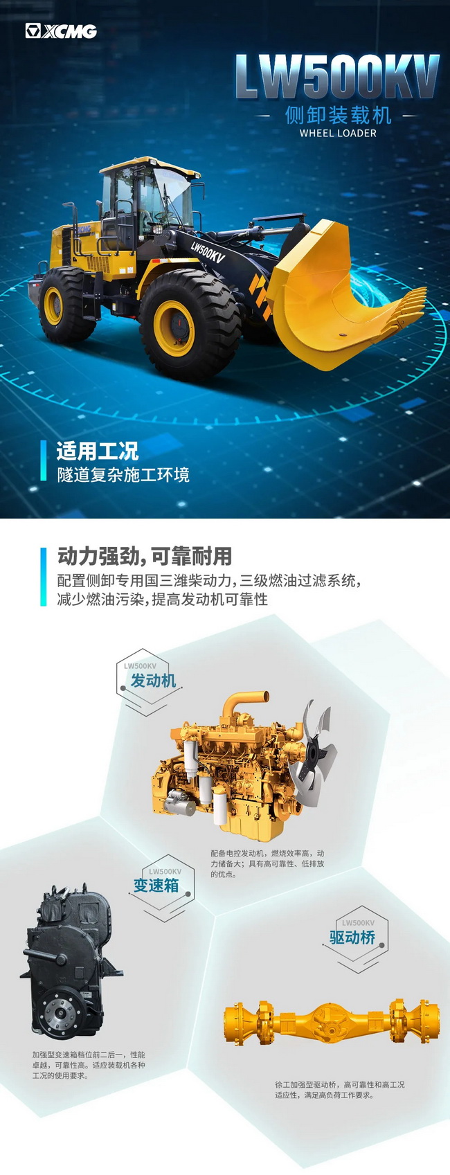 天博官方(中国)总部LW500KV侧卸装载机