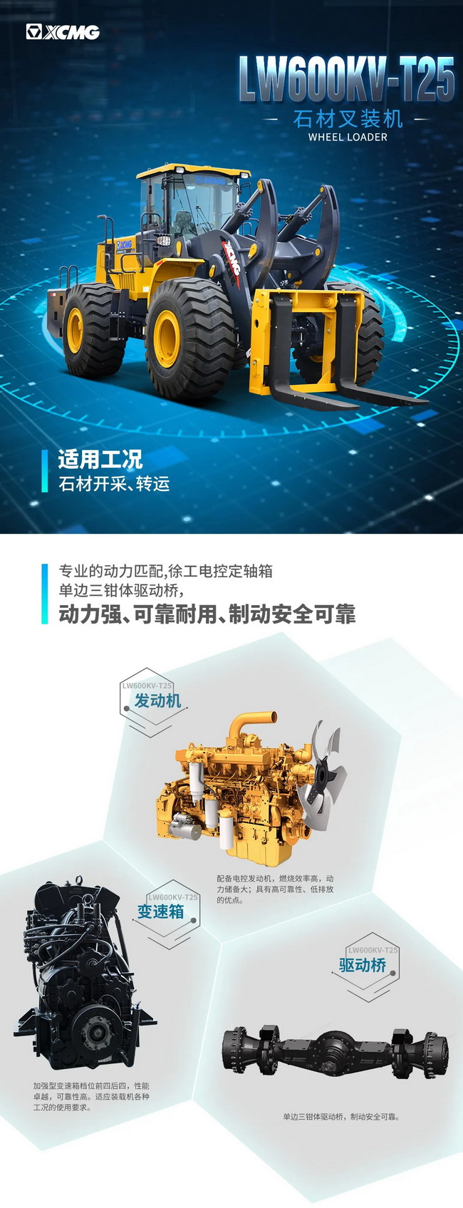 天博官方(中国)总部LW600KV-T25石材叉装机